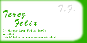 terez felix business card